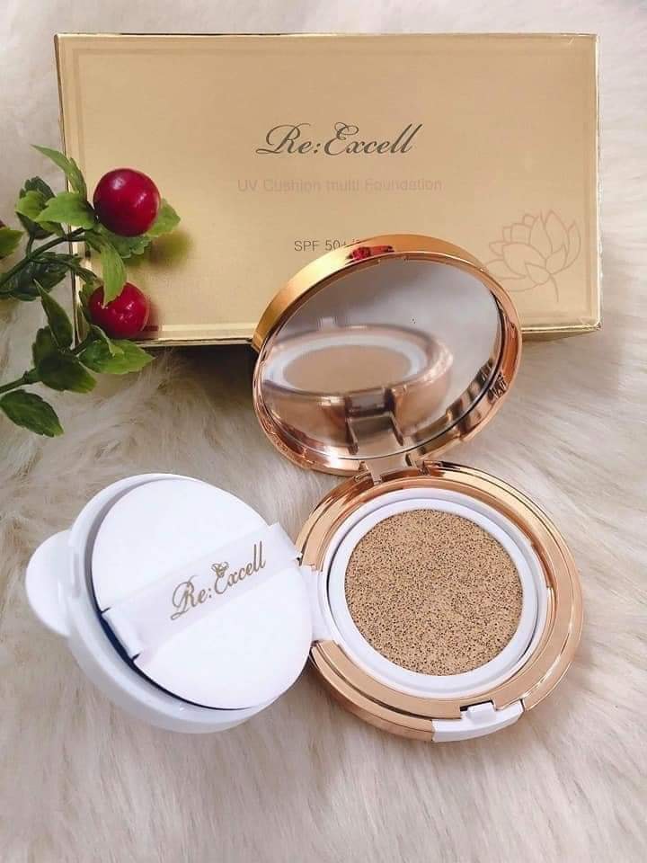 Combo trang điểm Daily Beauty gồm Phấn nước CC Cushion + 4 thỏi son lì Re:Excell Lipstick + kem nền BB cream R&amp;B Việt Nam nhập khẩu chính ngạch Hàn Quốc