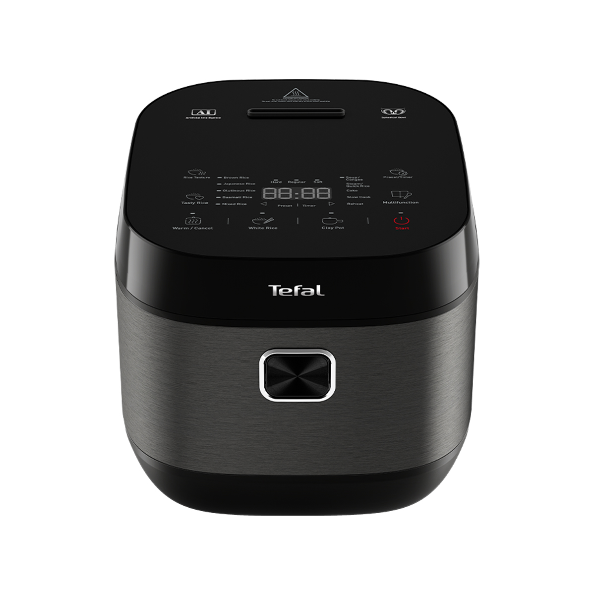 Nồi cơm điện tử Tefal 1.8L - Lòng nồi siêu dày 4mm RK776B68 - Xám - Hàng chính hãng