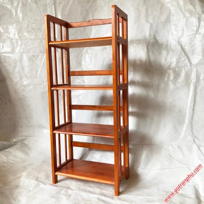 Kệ Sách Gỗ 4 Tầng 50cm-Gỗ Tự Nhiên Bền Đẹp