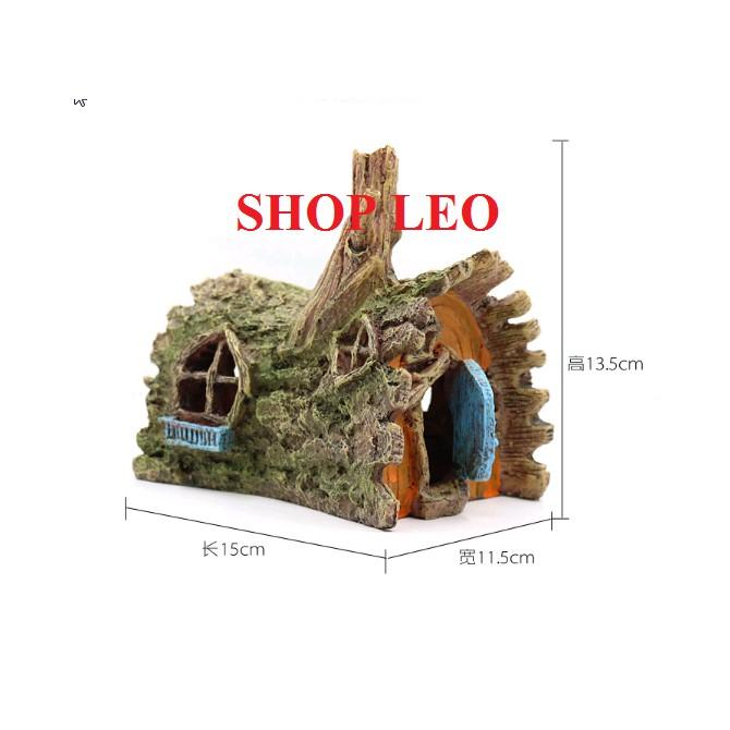 MÔ HÌNH NHÀ GỐC CÂY - TRANG TRÍ BỂ CÁ - BỂ THỦY SINH