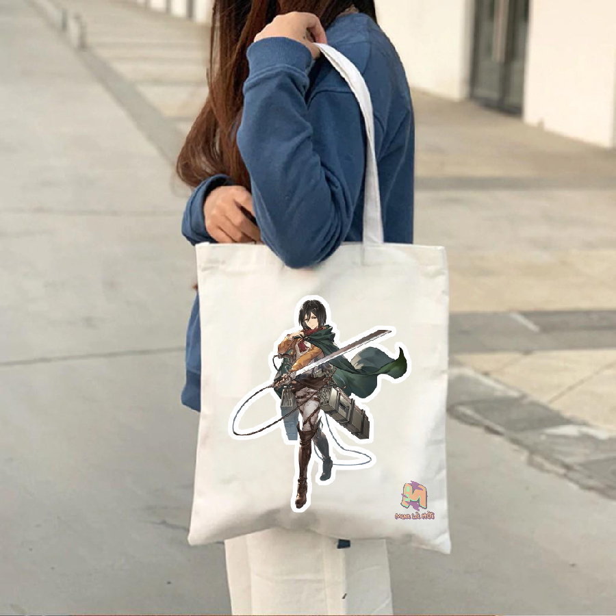 Túi Tote in hình chủ đề Attack on titan