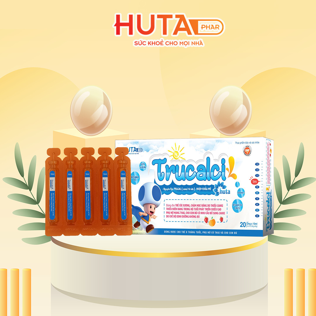 SIRO TRUCALCI - Bổ sung 2 loại CANXI từ TẢO ĐỎ & SỮA BÒ MỸ và VITAMIN D3 K2