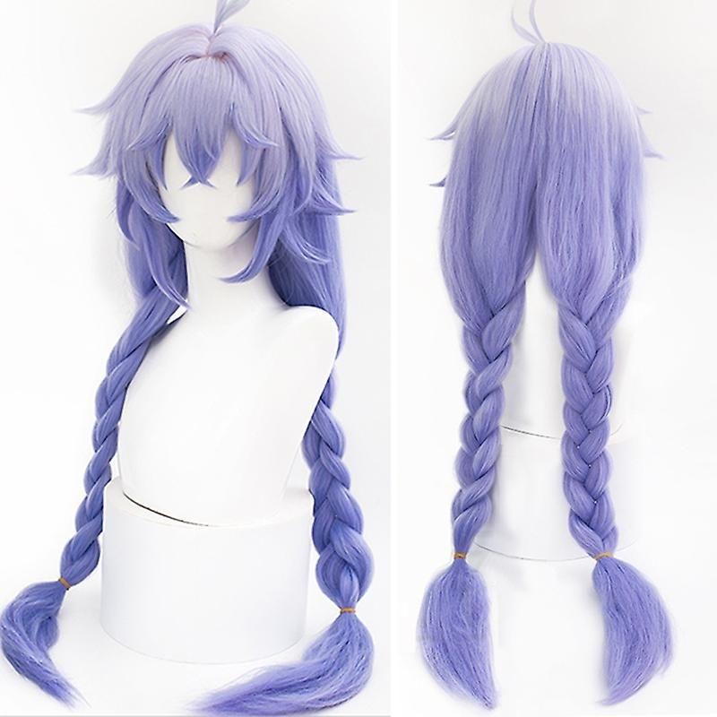 Wig/Tóc giả cosplay Bailu - Honkai Star Rail màu tím mix siêu đẹp