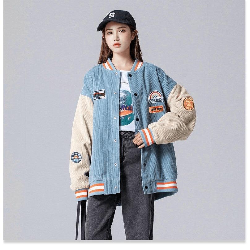 ÁO KHOÁC BOMBER , ÁO KHOÁC NHUNG BOMBER NỮ CỰC XINH BAO ĐẸP - TÔN DÁNG PHONG CÁCH HÀN QUỐC THỜI TRANG OASAKA FASHION