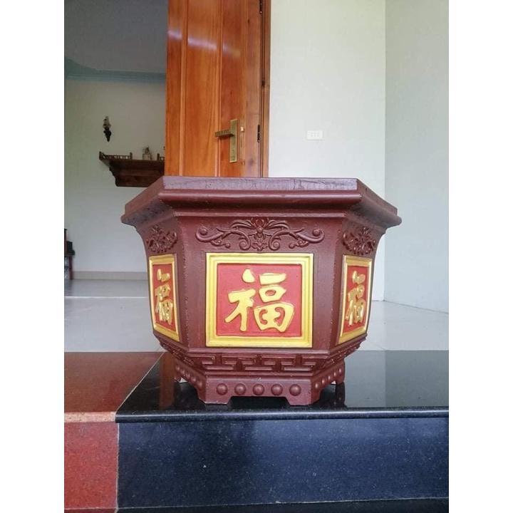 Khuôn chậu cảnh lục giác 30cm nhựa ABS có lòng trong