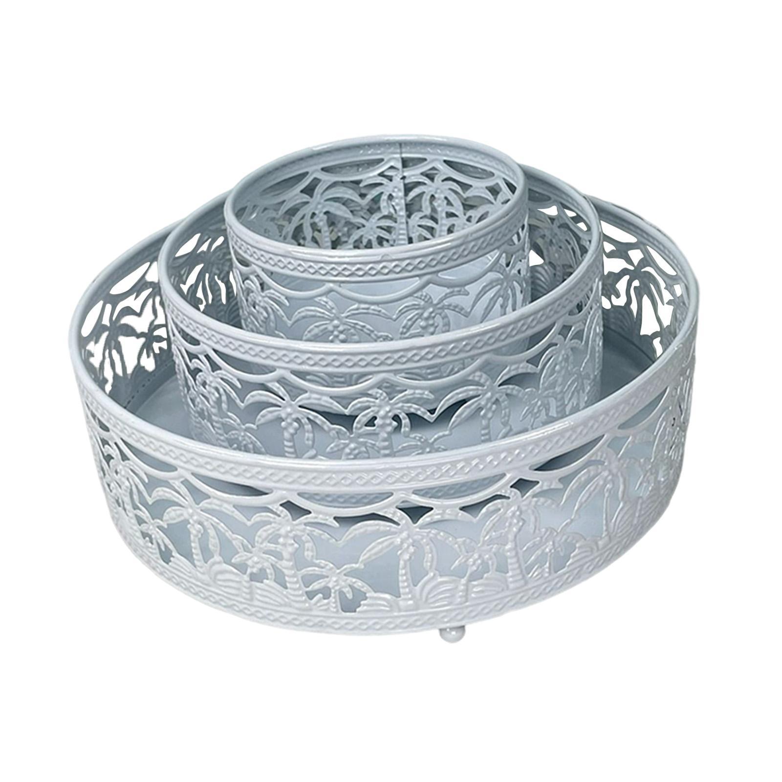 3Pcs Cake Stand Set Dessert Plate Tray for Afternoon Tea Supplies Centerpiece New Year