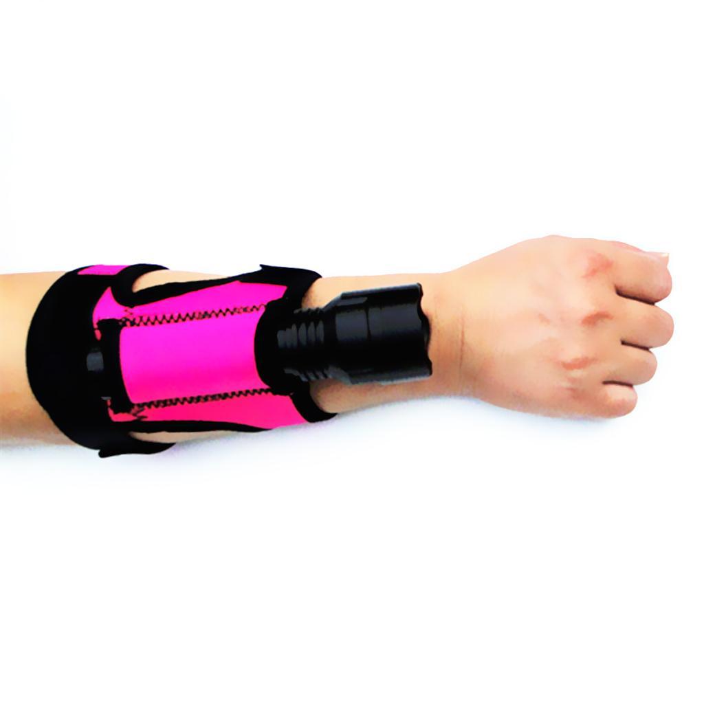 2Pcs Outdoor Scuba Diving Torch Flashlight Holder Soft Hand / Arm Mount