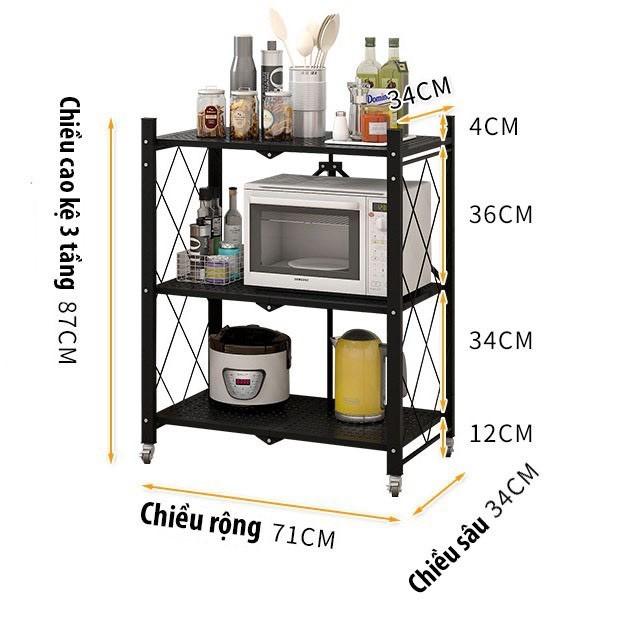 Kệ lưới hình chữ nhật đa năng 3/4/5 tầng để đồ,di chuyển xoay 360*, dễ dàng lắp đặt - Sản xuất tại Việt Nam