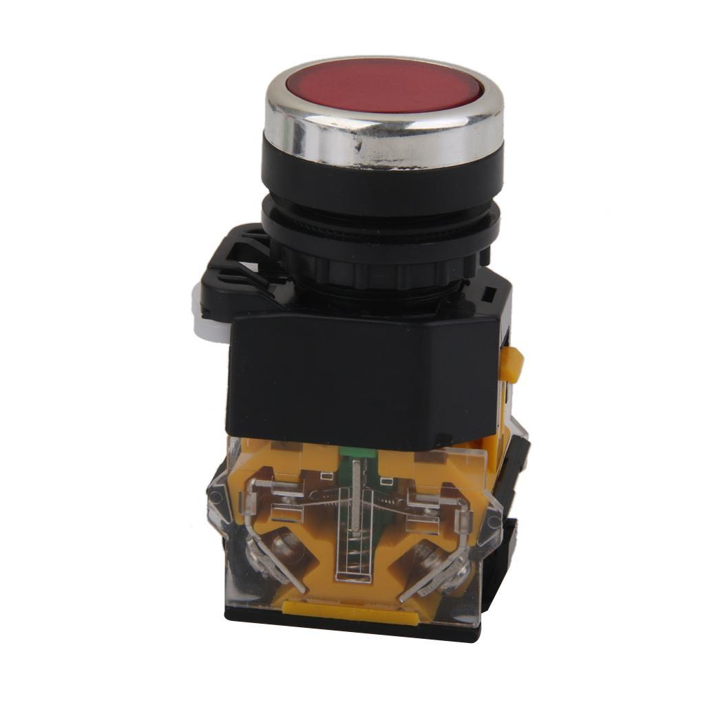 660V Push Button Momentary Press Switch Heavy Duty -Red