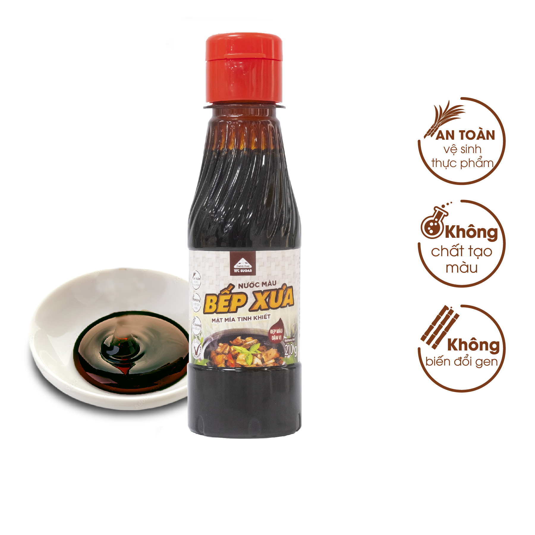 Nước màu Biên Hòa Bếp Xưa 210g/Chai