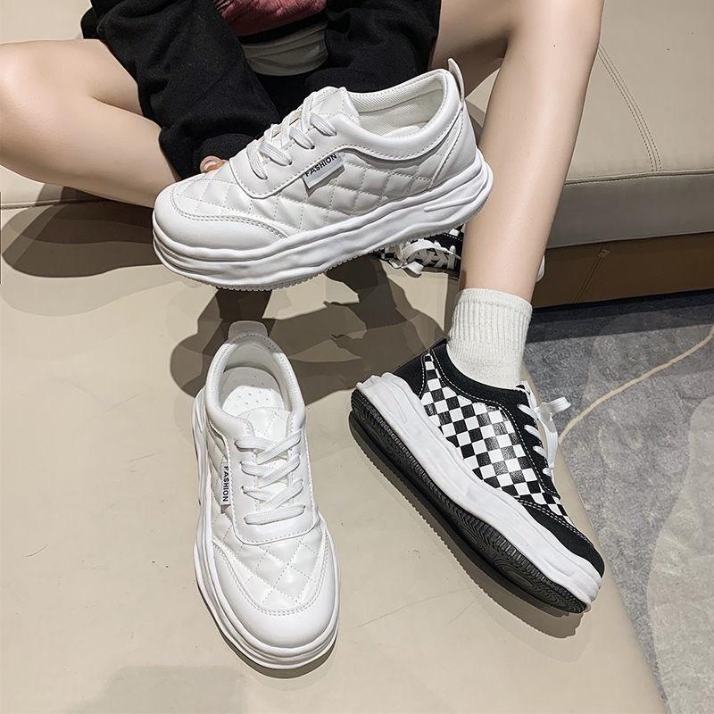 Giày MWC 0678 - Giày Thể Thao Nữ, Sneaker Đế Bánh Mì Da Mềm Siêu Xinh Phong Cách Ulzzang Hàn Quốc