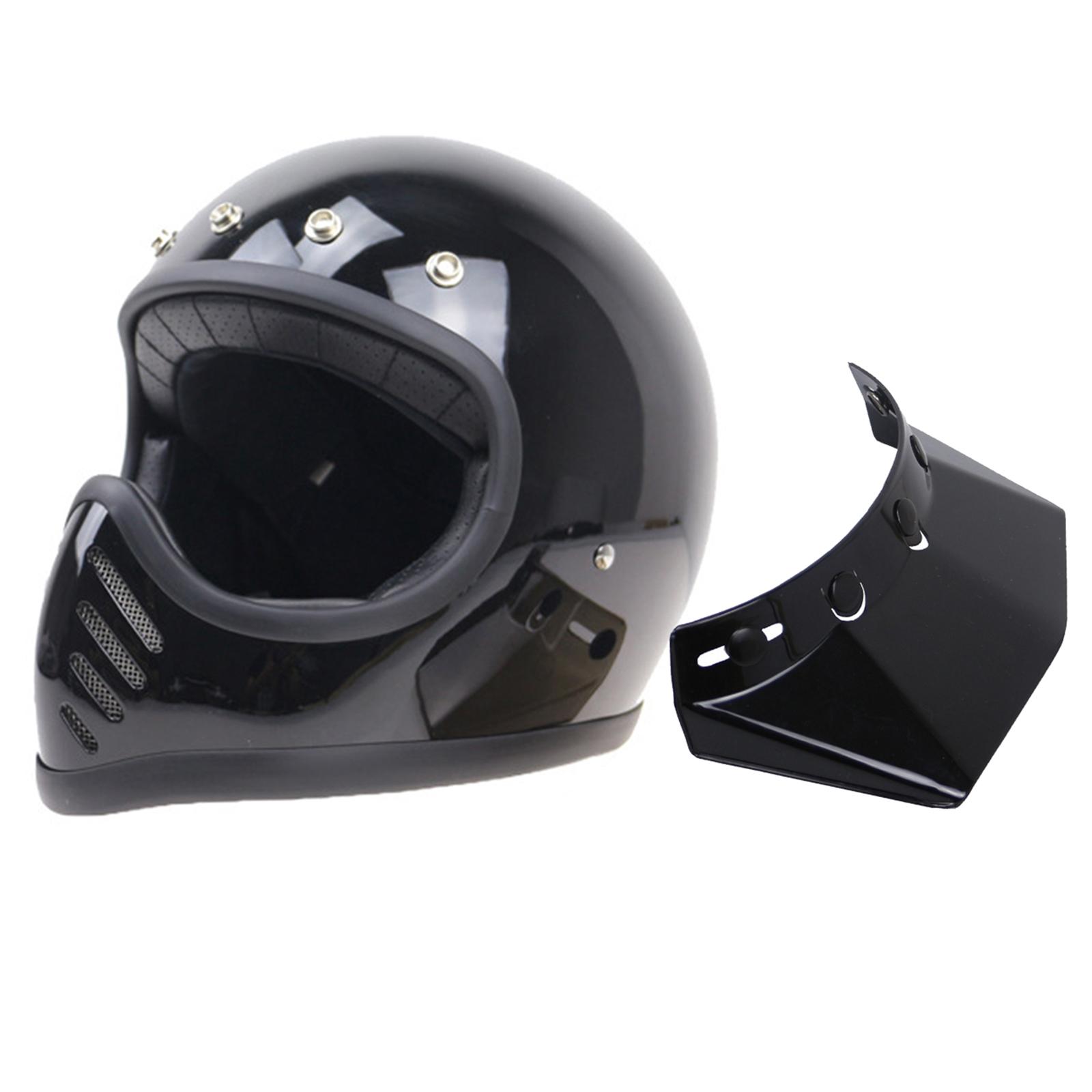 3PCS Retro 5-Snap Bubble Adjustable Visor Peak Replace for Motorcycle Helmet