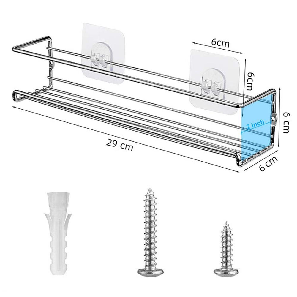 4/2 Chiếc Gói Bếp Nhà Tổ Chức Treo Tường Giá Để Gia Vị Đơn Tầng Kệ Treo Nhà Tổ Chức Kệ Đựng Gia Vị Để Lưu Trữ lọ Đựng Vật Dụng Nhà Bếp