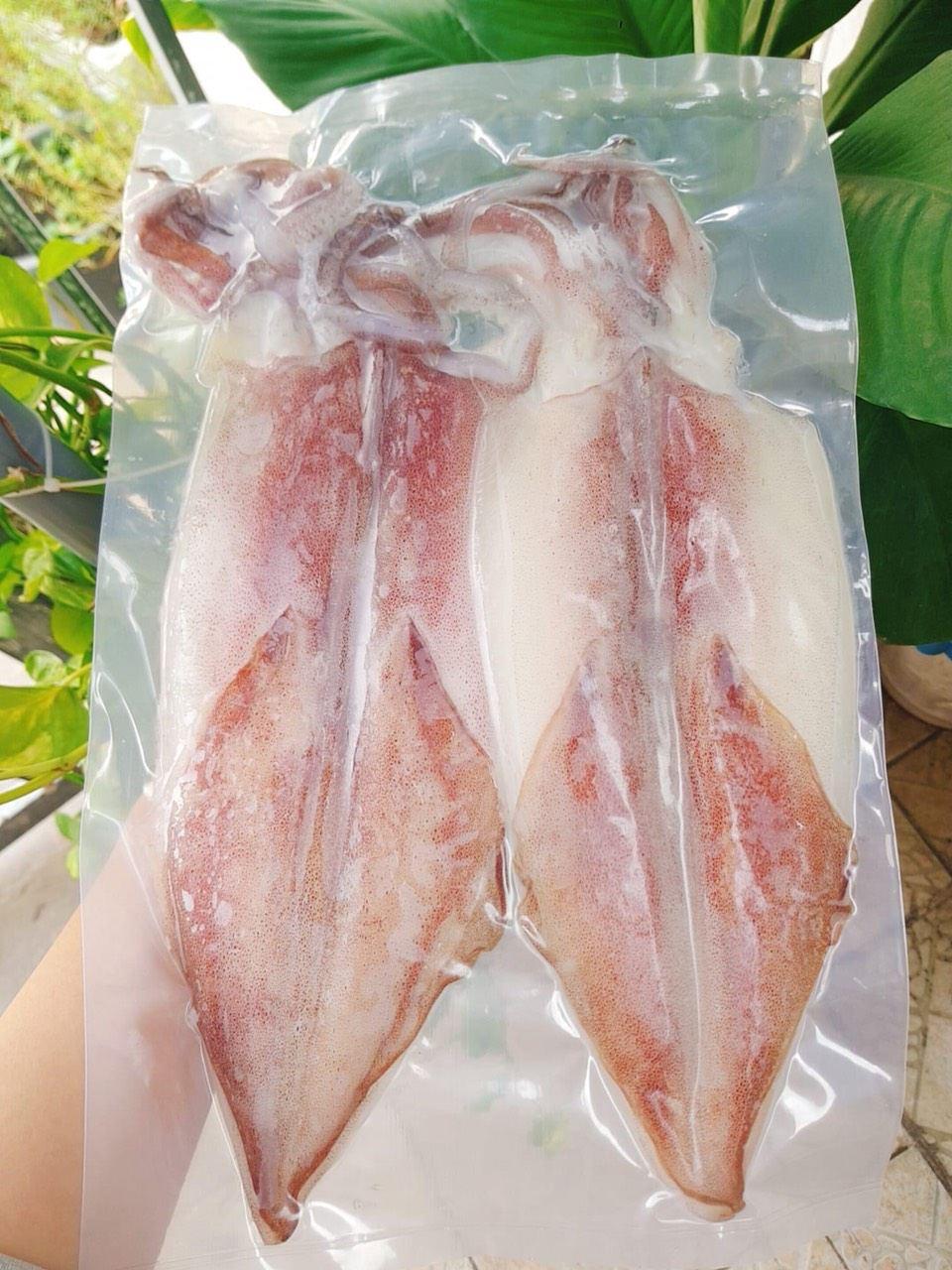 Mực ống một nắng size 3-4con - Gói 1kg