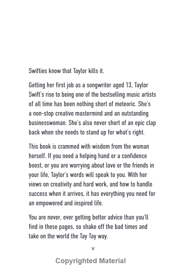 Sách ngoại văn: Taylor Swift Lines To Live By