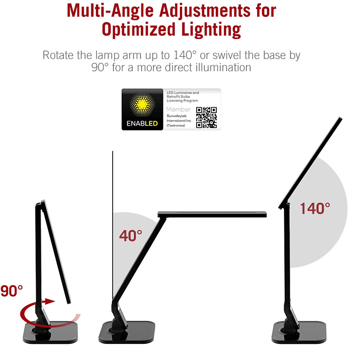 Đèn Bàn Học Và Đọc Sách LED Chống Cận Và Bảo Vệ Mắt Công Suất 14W, 4 Chế Độ Sáng, 5 Mức Sáng, Hẹn Giờ, Tích Hợp Cổng Sạc Điện Thoại