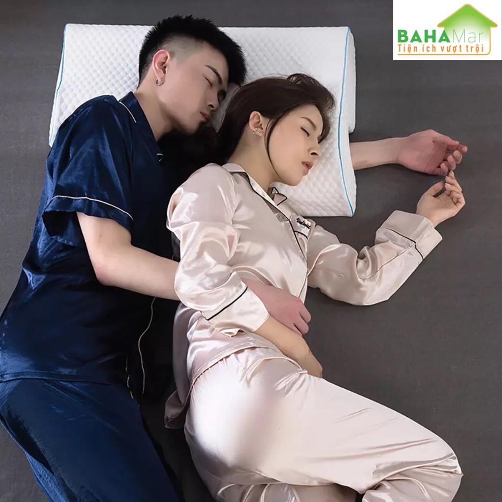 GỐI ĐÔI CONG VÒNG CUNG ÔM TẠO THOẢI MÁI CHO CÁNH TAY phù hợp với các cặp đôi khi ngủ gối đầu tay