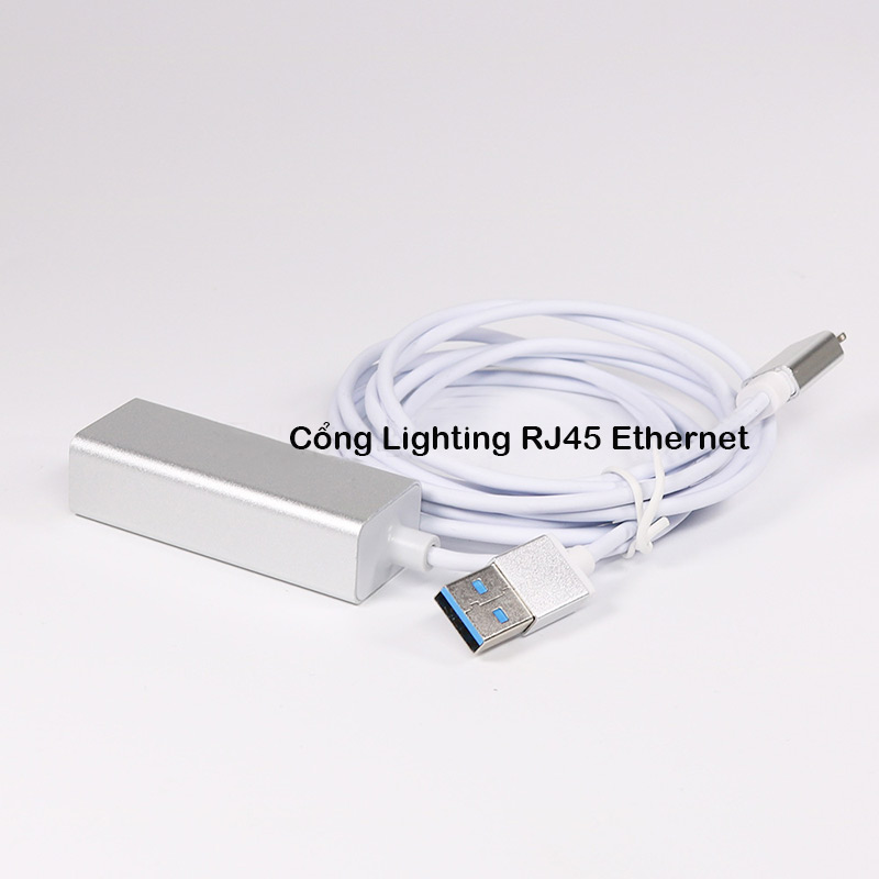 Set bộ chuyển đổi Promax RJ45 Ethernet cổng mạng, USB với nguồn sạc Lightning cho iPhone, iPad ( New Version) - Hàng chính hãng