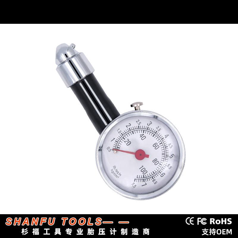 Đặc biệt độ chính xác cao đo áp suất lốp ô tô đóng hộp đồng hồ đo áp suất lốp kim loại đồng hồ đo áp suất lốp đồng hồ đo áp suất giảm phát lốp phong vũ biểu