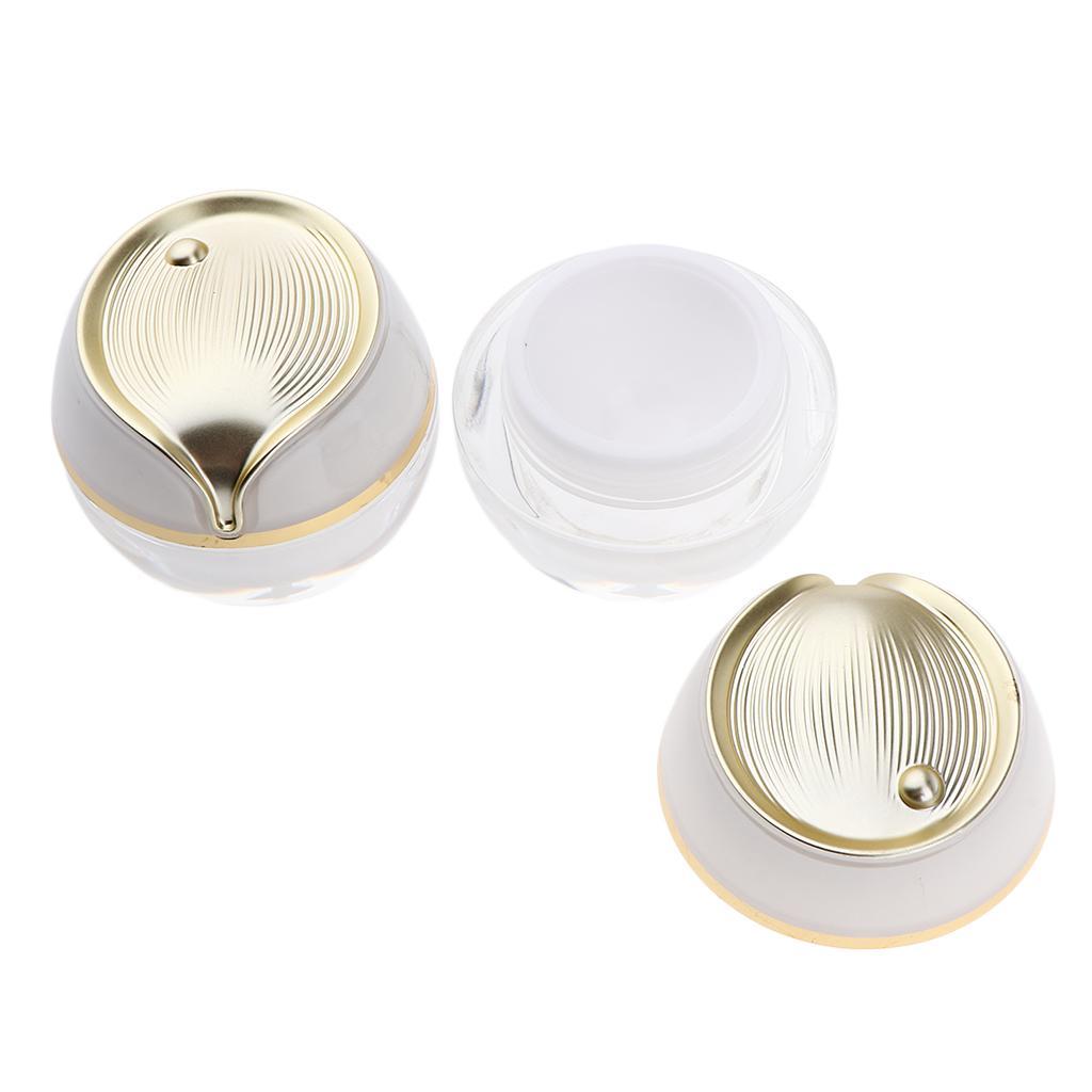 2pcs 10g Empty Cosmetic Jar Pot Travel Cream Container