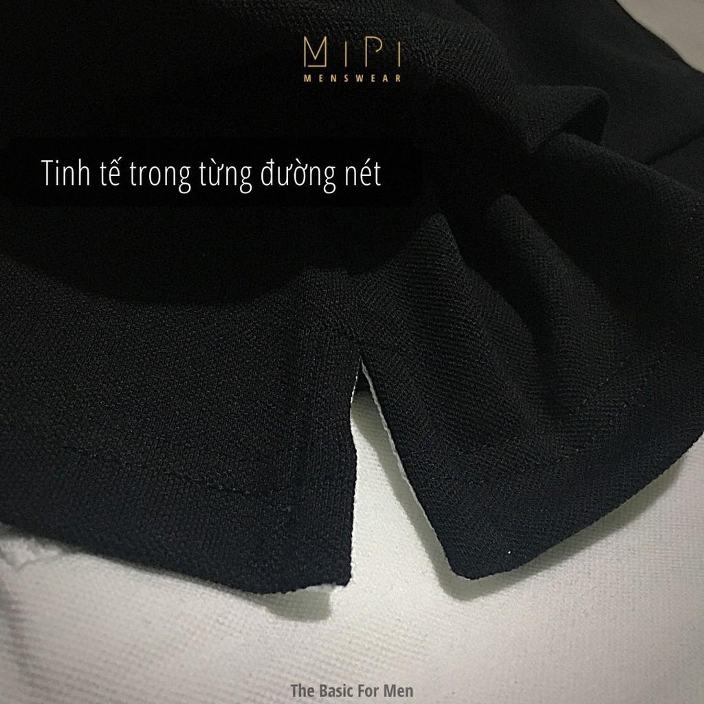 Áo thun cổ bẻ nam tay ngắn, POLO Trắng đen chất cotton thoáng mát, thấm hút tốt, cao cấp cực sang trọng