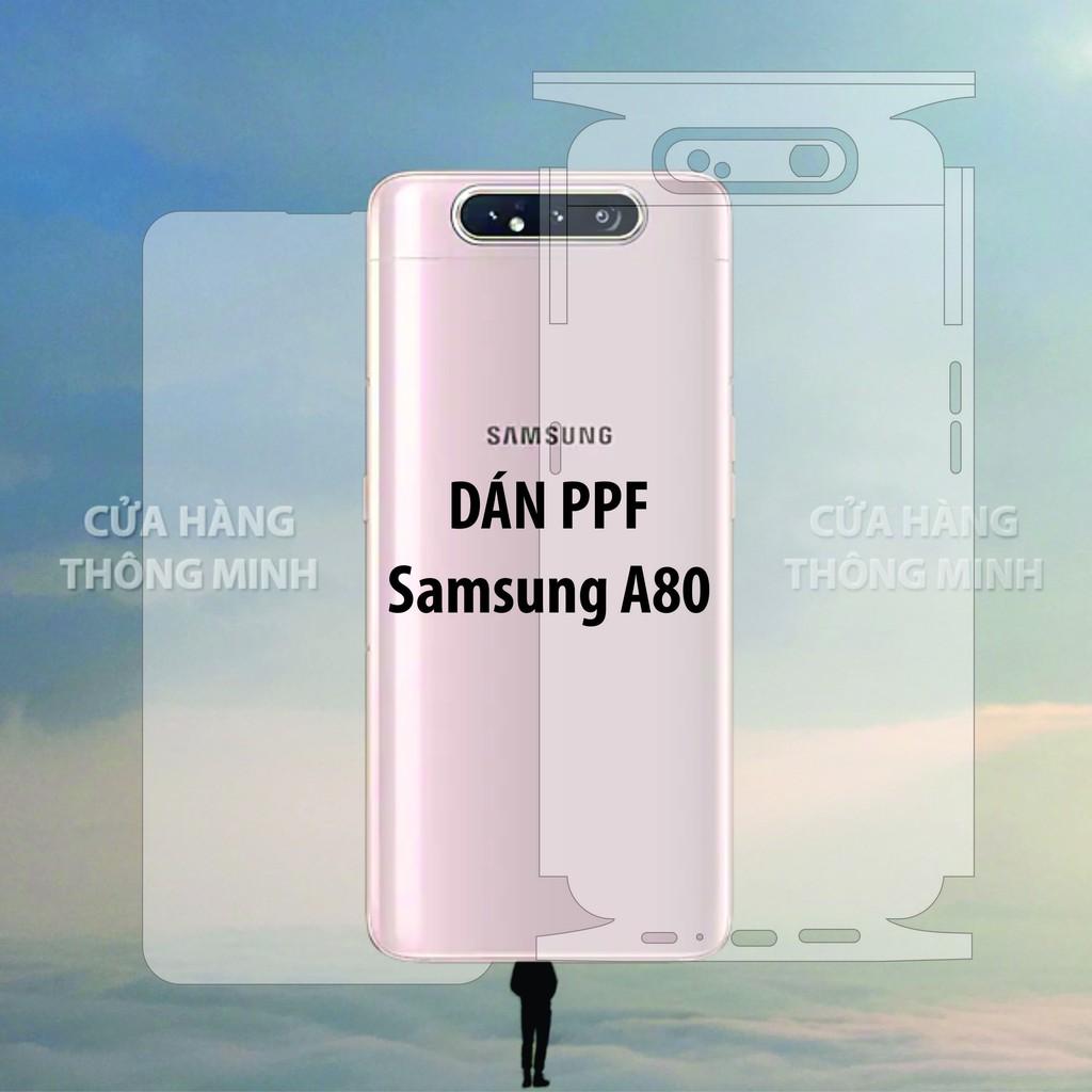 Tấm dán dành cho Samsung A80 dán PPF mặt trước, dán mặt sau, dán màn hình, dán mặt lưng Full viền chuẩn