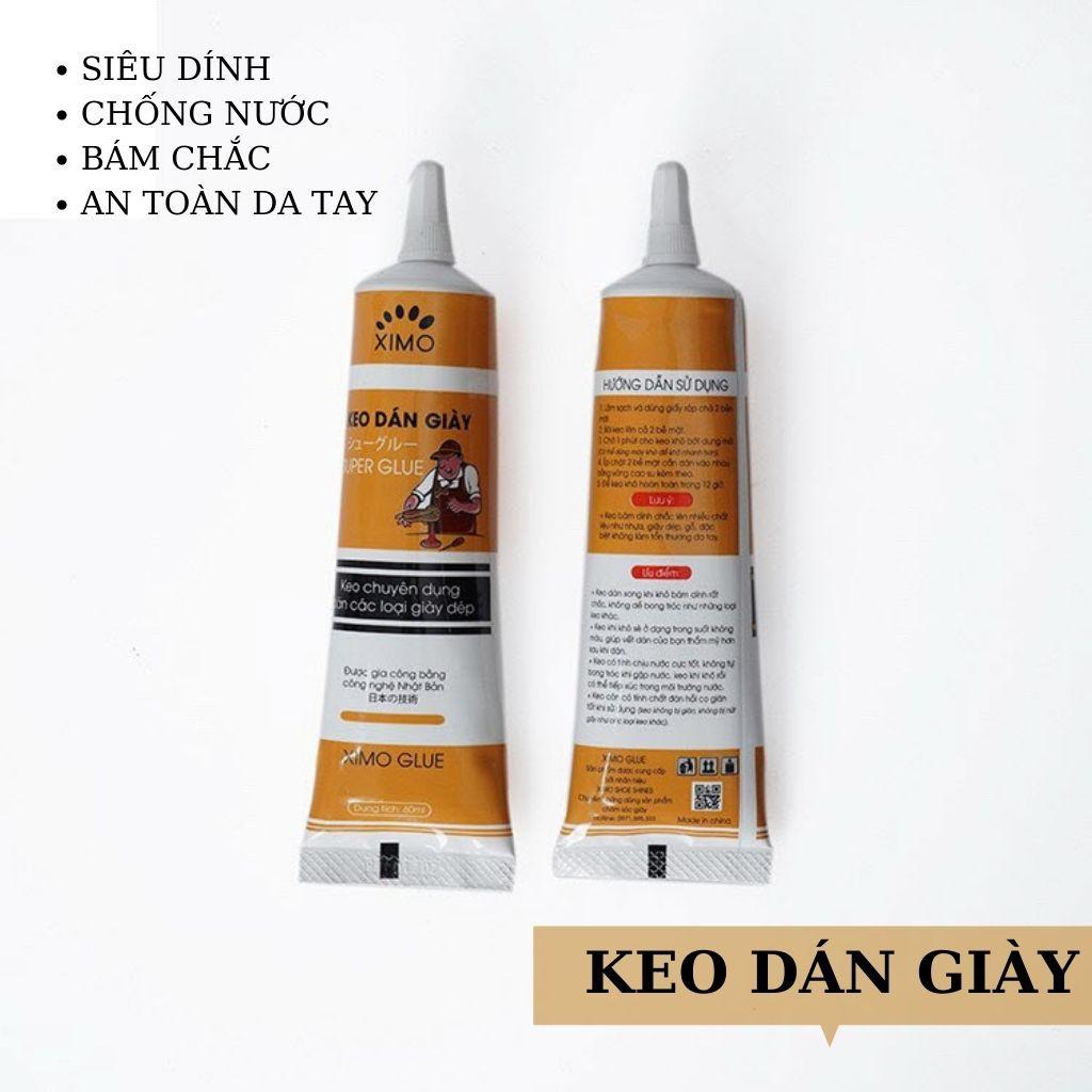 Keo dán giày dép KD01 XIMO GLUE - Keo dán đế giày siêu dính siêu bền chống nước không mùi công nghệ nhiệt an toàn cho da