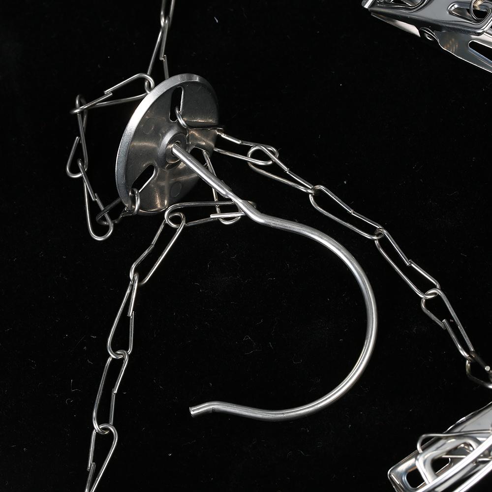 Móc treo quần áo 20 Kẹp bằng thép không gỉ, giá phơi quần áo trẻ em