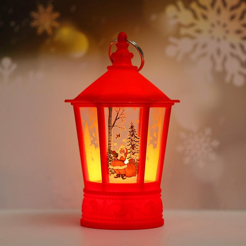 1 Đèn LED Dầu Để Bàn Hình Ông Già Noel / Người Tuyết / Tuần Lộc Trang Trí Tiệc Giáng Sinh