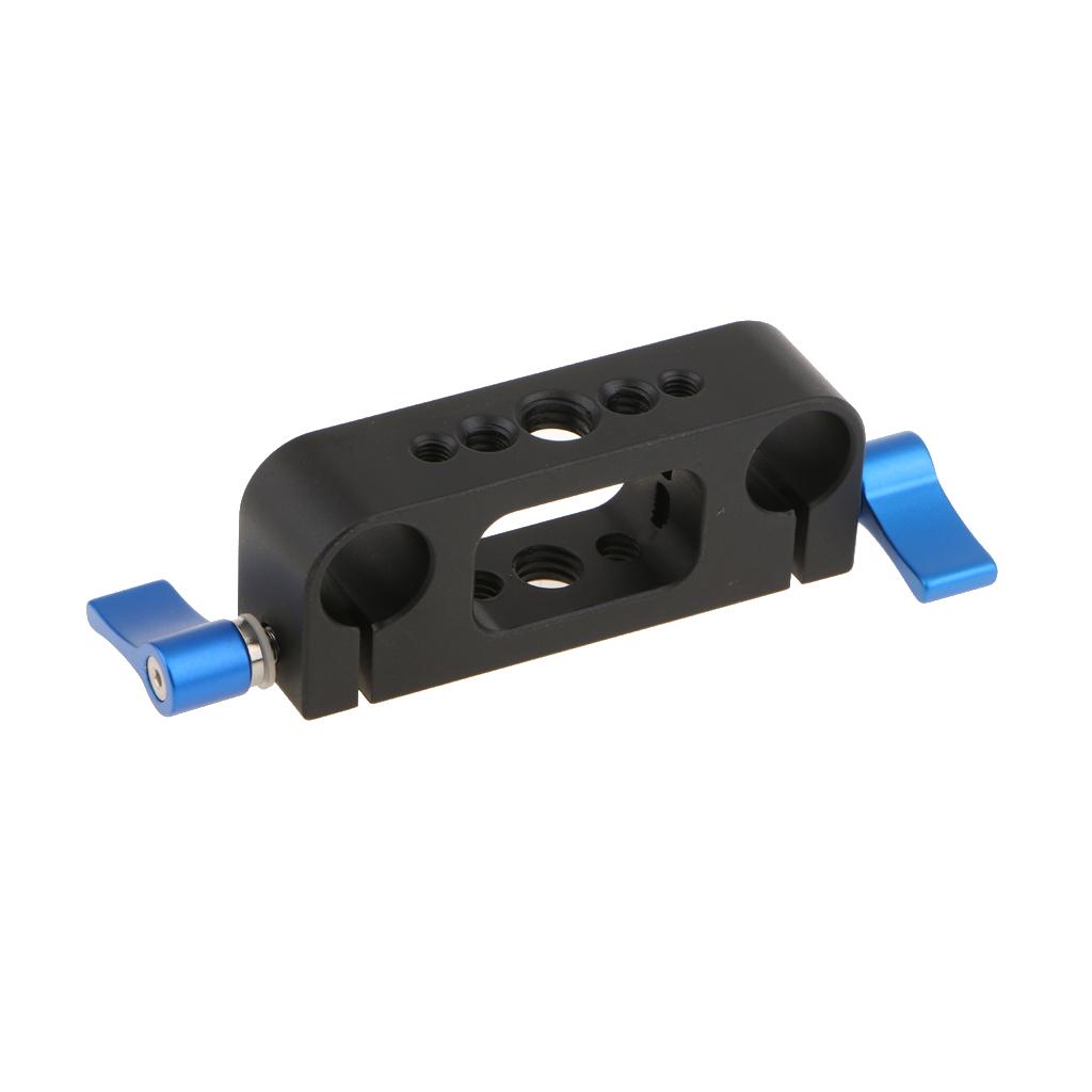 Aluminum Rod Clamp 15mm Railblock For DSLR 15mm Rail Rig Rod Support System