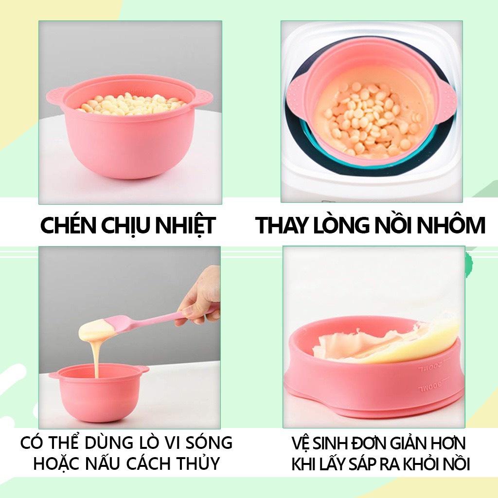 Bát silicon dùng cho nồi nấu sáp chịu nhiệt chống dính tốt