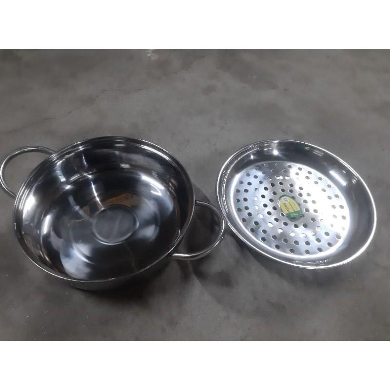 Xửng hấp inox có chân đế 20,22,24,vỉ hấp inox 20 cm,22cm,24 cm,Kết hợp 2 trong 1 xửng hấp đĩa đựng hoa quả