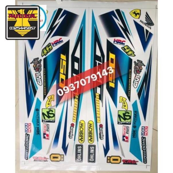 Tem rời winner dán xe trắng tem 3 lớp ko bay màu