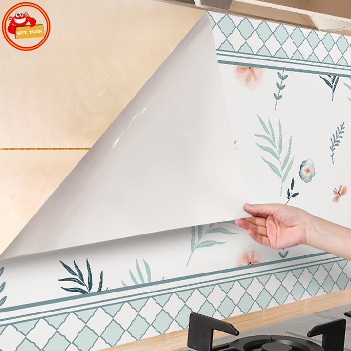 Decal trang trí nhà bếp chống thấm khổ 60x300cm họa tiết giao ngẫu nhiên (DB1m8)