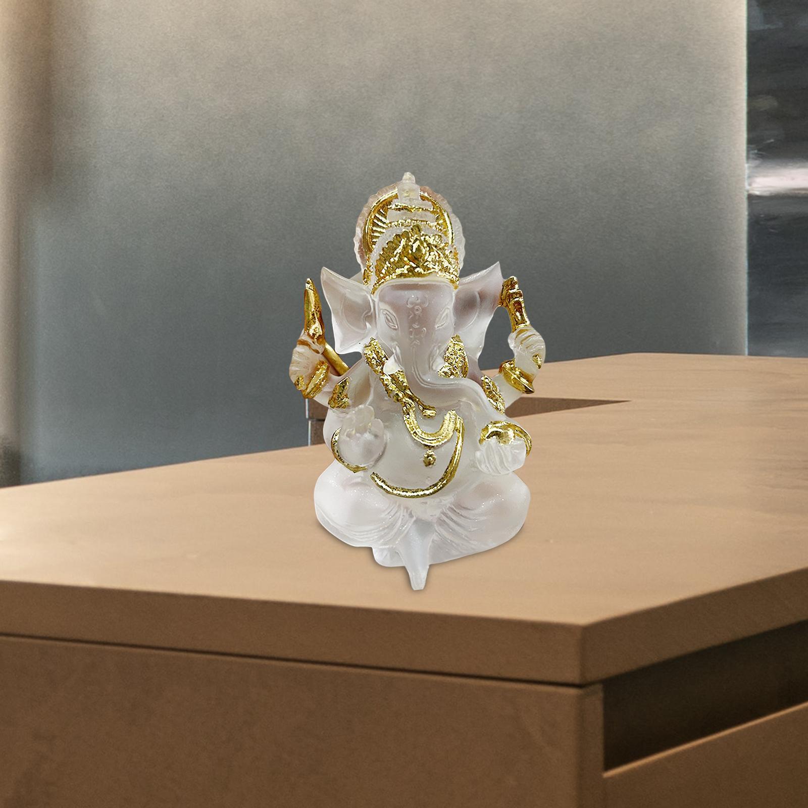 Sitting Buddha Statue Sculpture Decorative Handmade Craft for Indoor