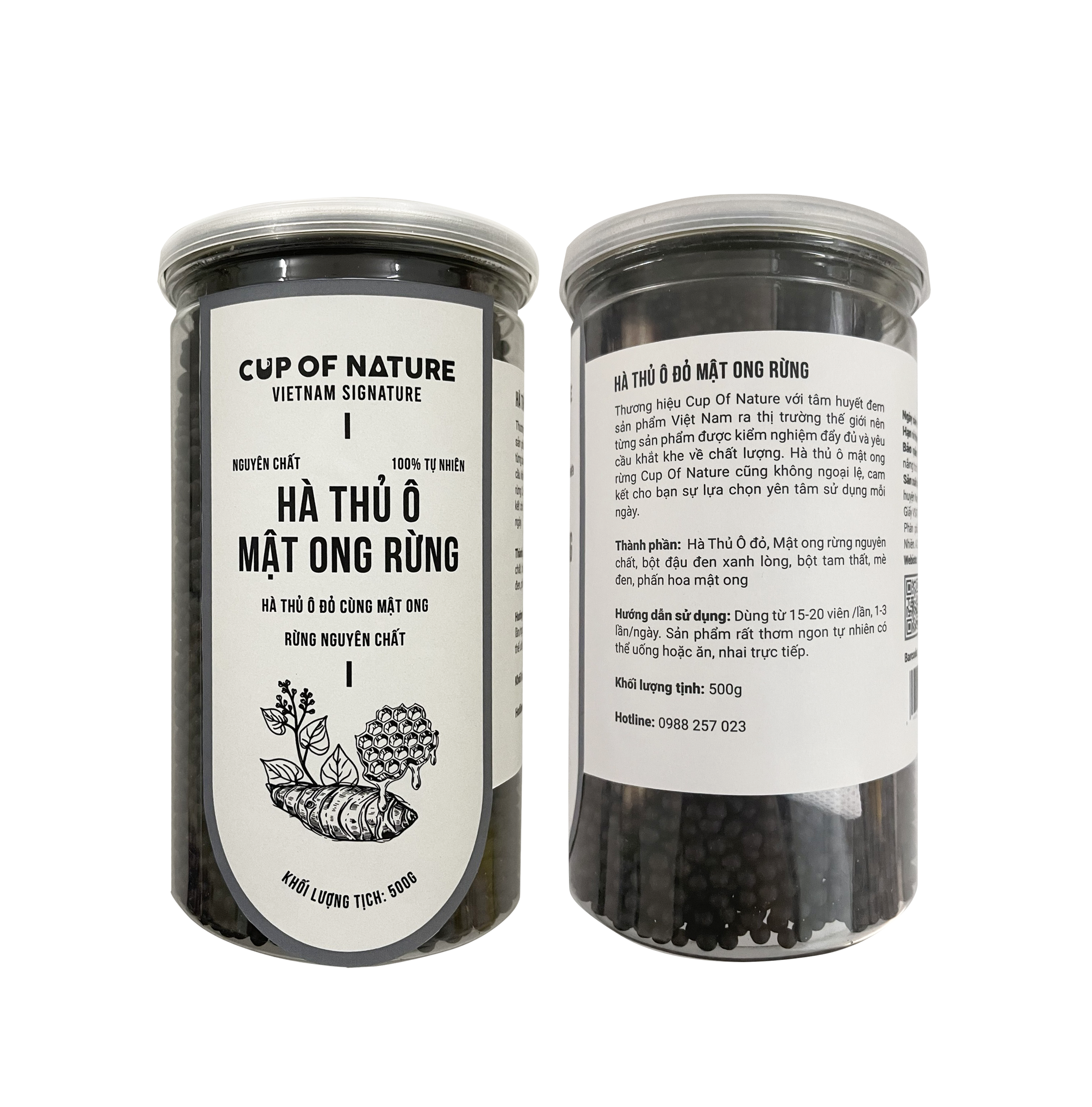 Combo 2 hộp Hà thủ ô mật ong rừng nguyên chất Cup Of Nature cao cấp 500g