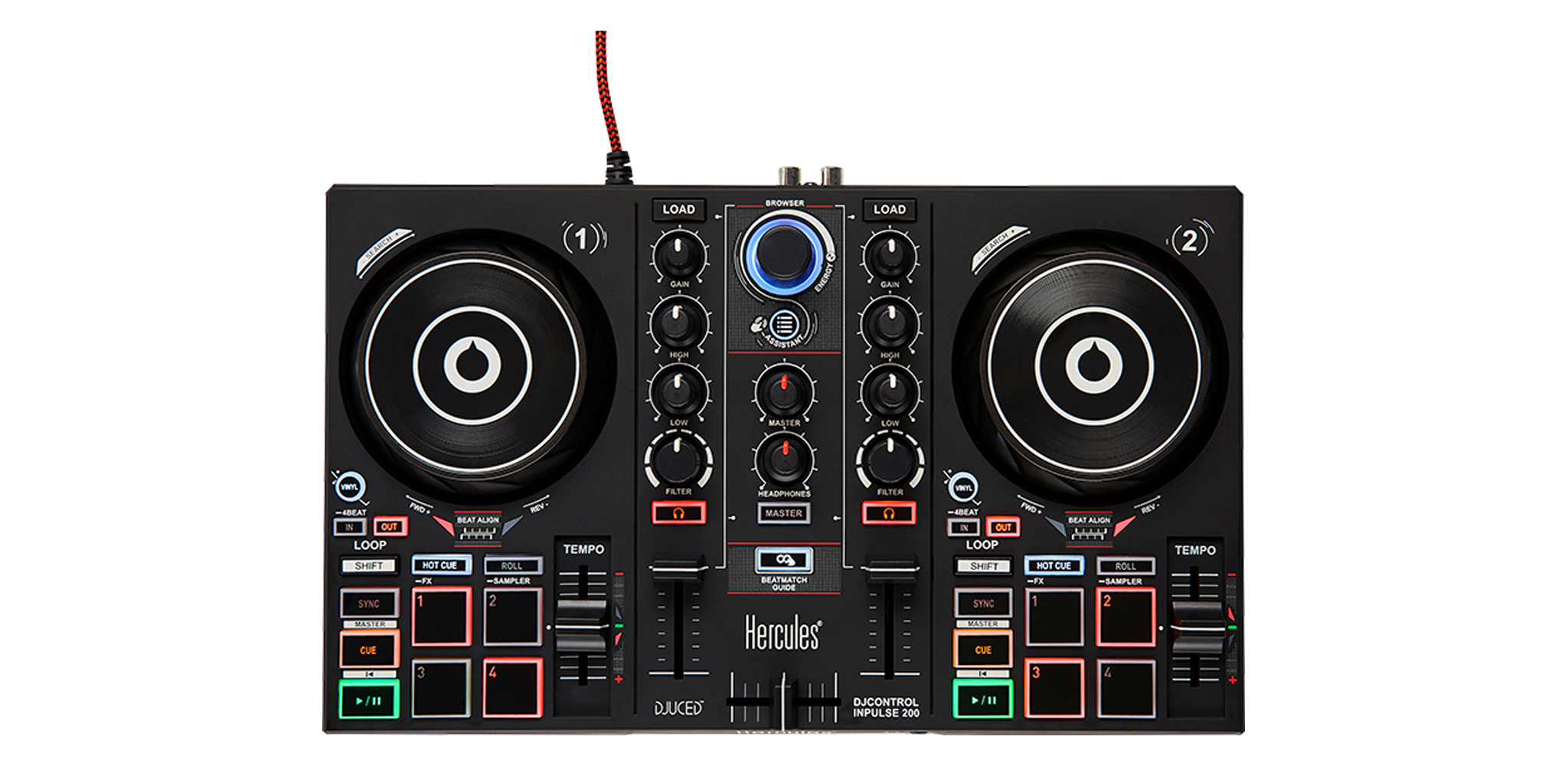 DJControl Inpulse 200 - bộ điều khiển bàn dj Hercules - HÀNG CHÍNH HÃNG