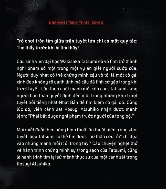Sách - Truy đuổi khói tuyết (Higashino Keigo) (Nhã Nam Official)