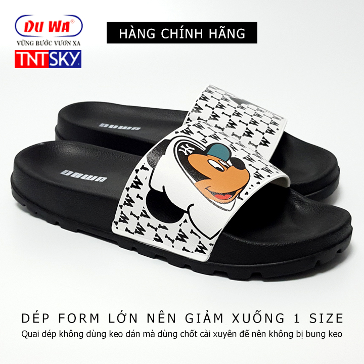 Dép nam, nữ quai ngang siêu nhẹ DUWA TK9032 Đen - Hàng chính hãng