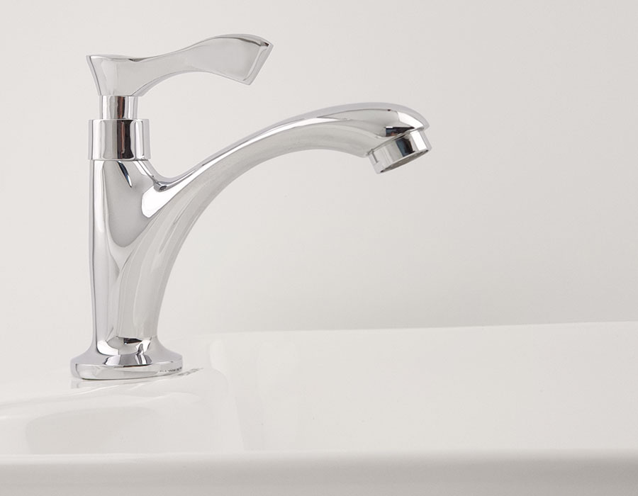 Vòi lavabo lạnh Eurolife EL-115 (Trắng bạc)