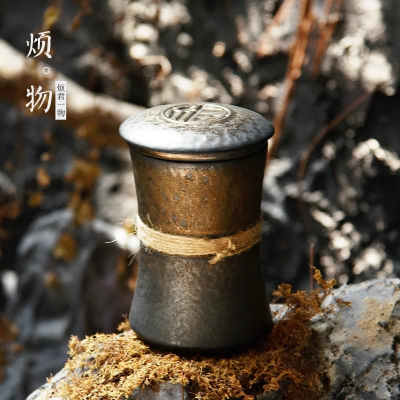 Cốc Uống Trà Bằng Gốm Sứ Có Nắp Đậy Tiện Dụng Cho Văn Phòng