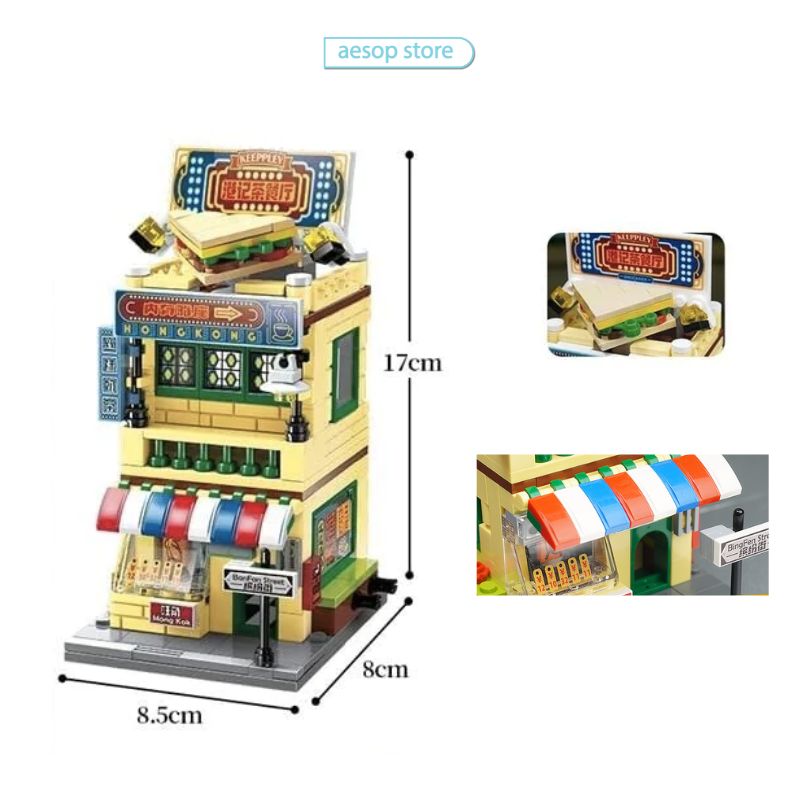 Đồ chơi lắp ráp Mô hình Nhà hàng Mong Kok HongKong K28002