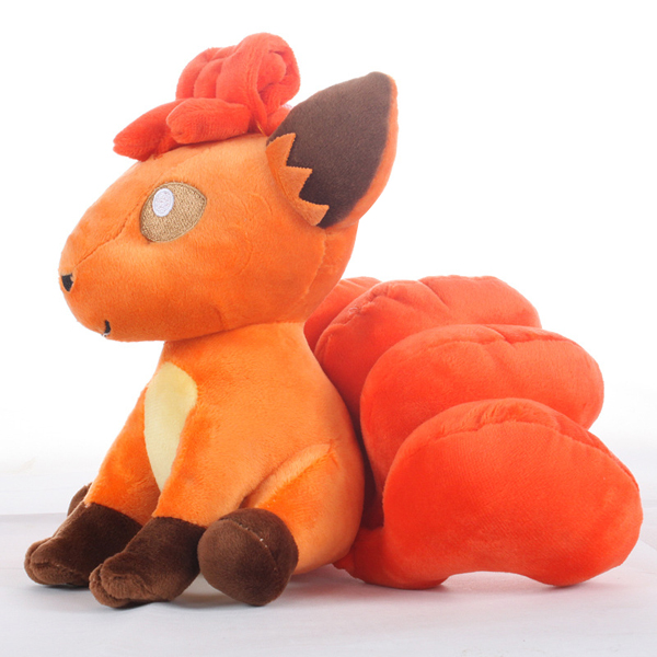 Gấu Bông Pokemon Vulpix - Cáo Cam 6 Đuôi (30 Cm) Gb132 (Tặng 1 Móc Khóa Dây Da Pu Đính Đá Lấp Lánh)