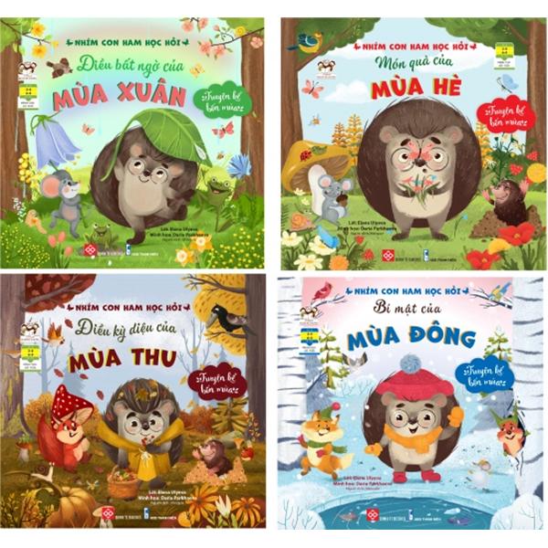 Bộ Sách Truyện Kể Bốn Mùa – Nhím Con Ham Học Hỏi Bộ 4 Cuốn