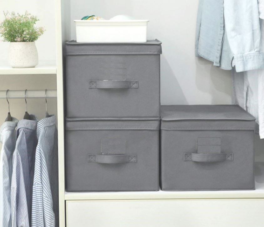 Combo 2 Hộp Đựng Đồ Đa Năng – Túi Vải Đựng Quần Áo Chăn Màn Phong Cách Thụy Điển Sang Trọng, Lịch Sự – Hàng Chính Hãng