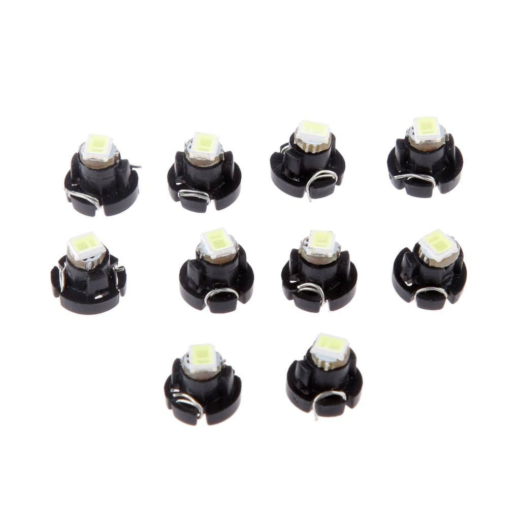 10x White Neo Wedge T3 1SMD 5050 LED Car Light Bulbs Climate Control Lights