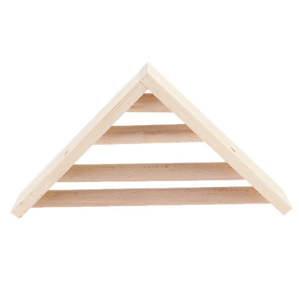 Wooden Parrot Bird Cage Stand Platform Perches Pet Toy for Budgie Hamster