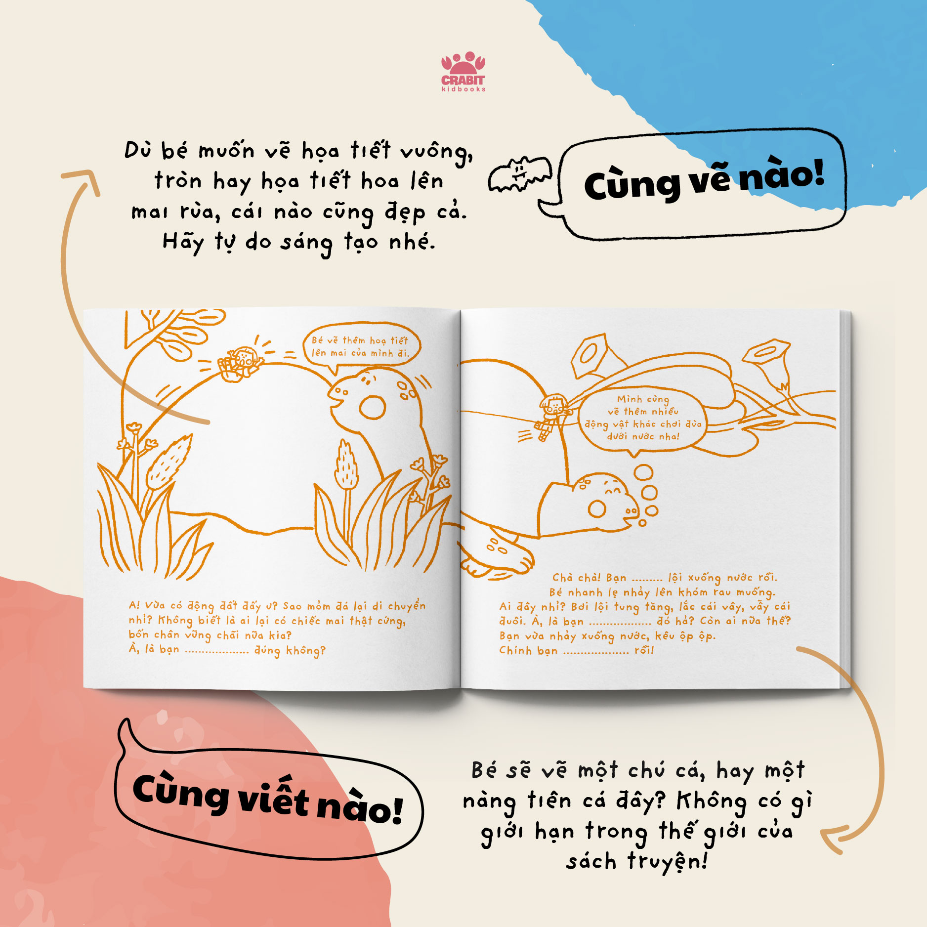 Sách tô màu - Truyện cổ tích của chúng mình - Crabit Kidbooks