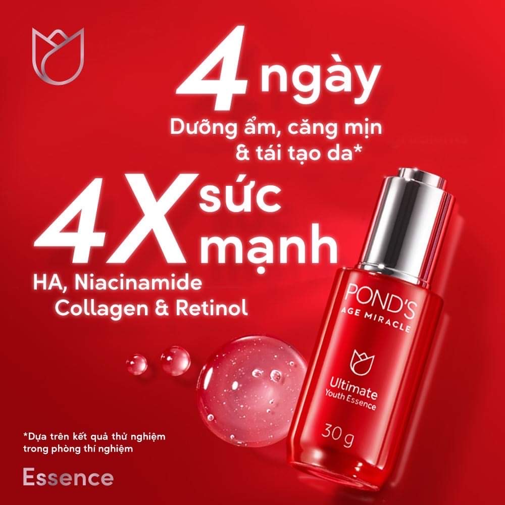 Combo kem dưỡng ẩm ngày, đêm và essence Pond's Age Miracle