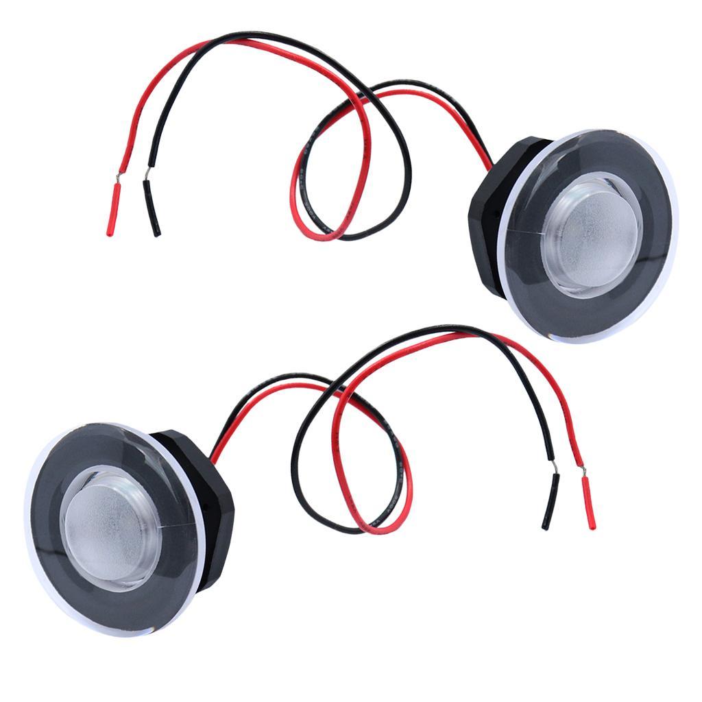 2pcs Waterproof Marine Boat LED Deck Step Stair Decor Lights 12V Warm White